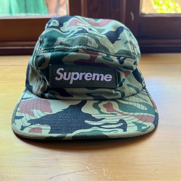 応援グッズ Supreme Authorized Dealer 5-Panel Camo Supreme Authorized Dealer Mesh Back 5 Panel Hat - Camo - NEW
